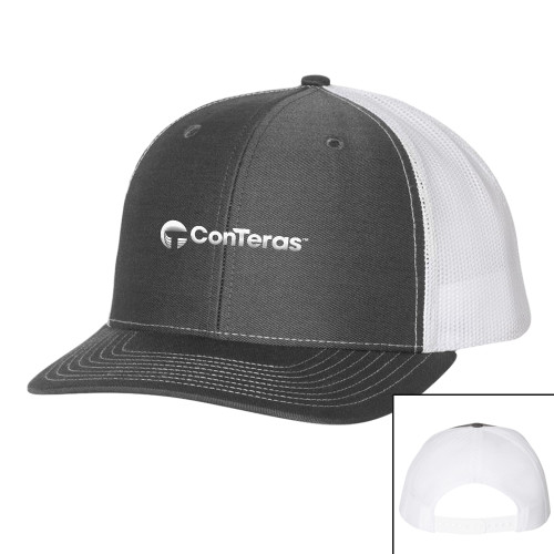 Richardson Charcoal/White Trucker Hat-ConTeras Industrial Group
