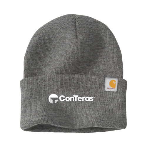 Carhartt Heather Grey Knit Beanie w/Cuff-ConTeras Industrial Group