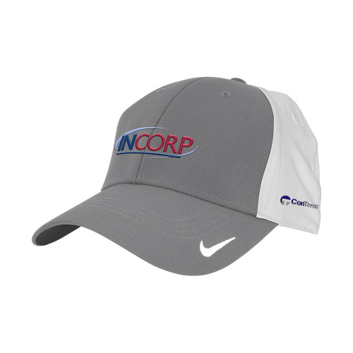 Nike Charcoal/White Swoosh Legacy 91 Hat-Incorp ConTeras CoBrand