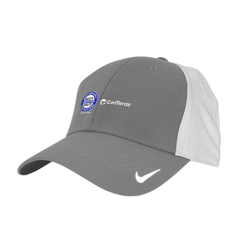 Nike Charcoal/White Swoosh Legacy 91 Hat-Performance Insulation Contractors ConTeras CoBrand