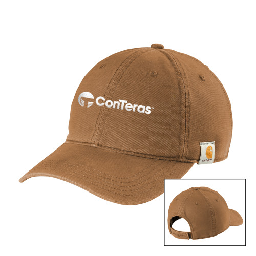 Carhartt Brown Cotton Adjustable Canvas Hat-ConTeras Industrial Group