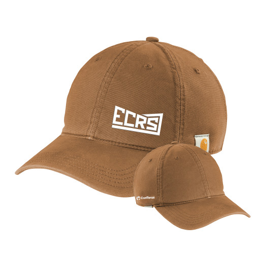 Carhartt Brown Cotton Adjustable Canvas Hat-ECRS ConTeras CoBrand