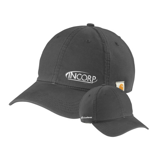 Carhartt Charcoal Cotton Adjustable Canvas Hat-Incorp ConTeras CoBrand