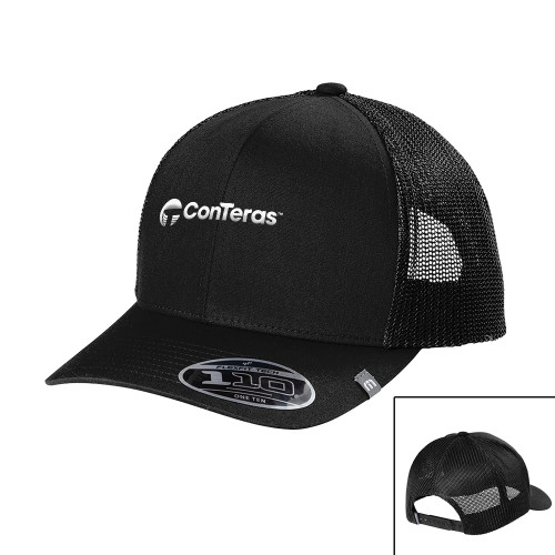 TravisMathew Black Trucker Cap-ConTeras Industrial Group