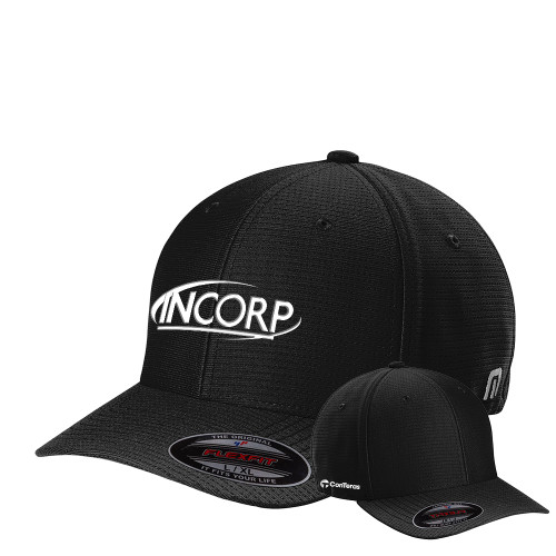 TravisMathew Black Flexback Cap-Incorp ConTeras CoBrand