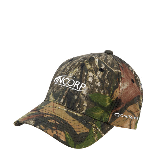 Mossy Oak Camo Structured Adjustable Cap-Incorp ConTeras CoBrand