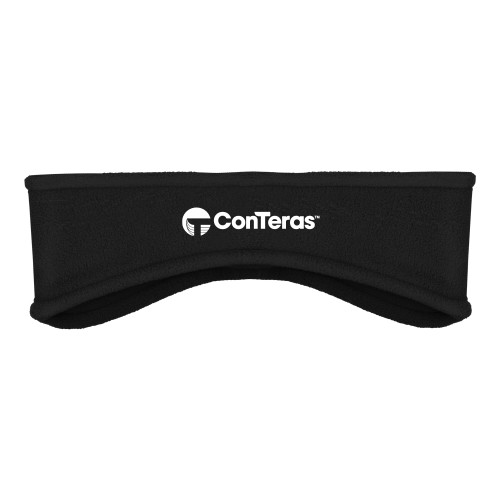 Black Stretch Fleece Headband-ConTeras Industrial Group