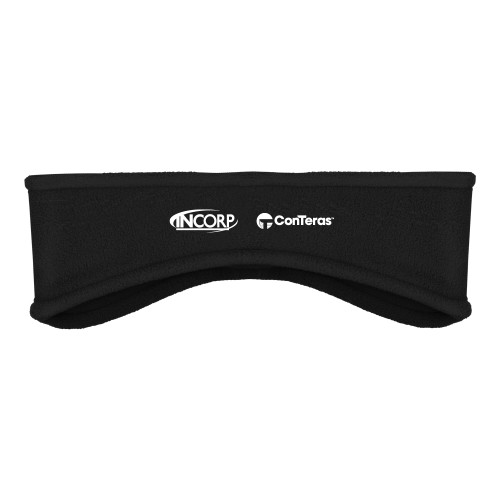 Black Stretch Fleece Headband-Incorp ConTeras CoBrand