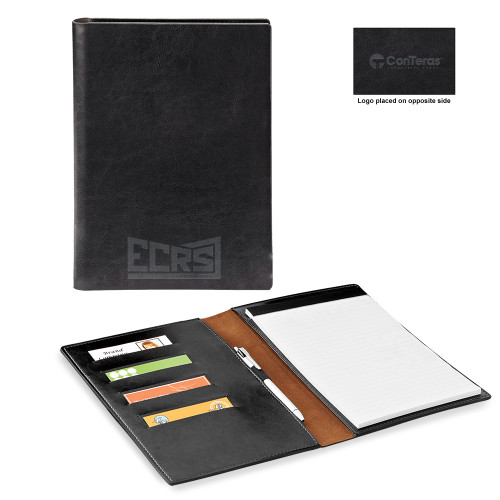 Fabrizio Black Padfolio-ECRS Engraved