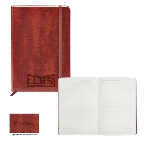 Fabrizio Brown Hard Cover Journal-ECRS Engraved