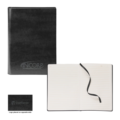 Fabrizio Black Soft Cover Journal-Incorp Engraved