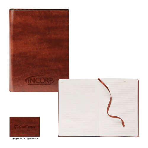 Fabrizio Brown Soft Cover Journal-Incorp Engraved