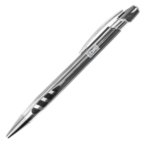 Veneno Metallic Charcoal Pen w/Blue Ink-ECRS Engraved