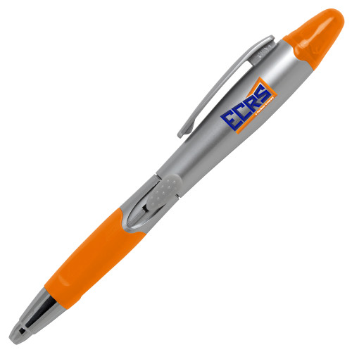 Silver/Orange Blossom Pen/Highlighter-ECRS