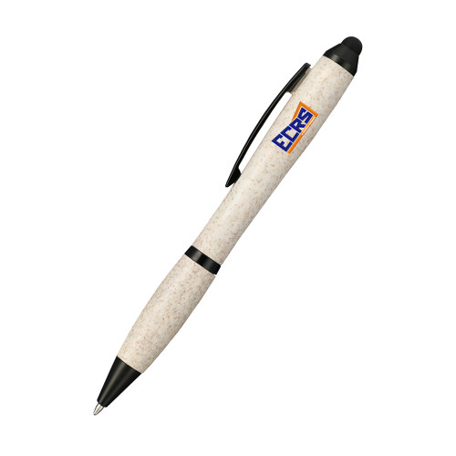 Nash Wheat Straw Ballpoint Beige Stylus Pen-ECRS