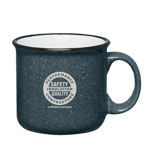 Campfire Grey Mug 15 oz-Performance Insulation Contractors Engraved