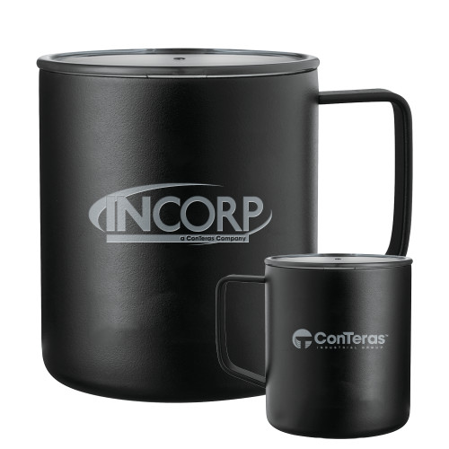 Rover Camp Vacuum Insulated Black Mug 14oz-Incorp Engraved