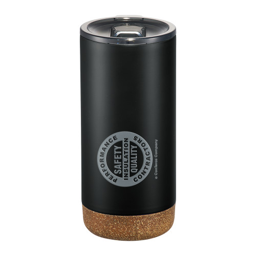 Valhalla Vacuum Insulated Black Tumbler 16oz-Performance Insulation Contractors Engraved