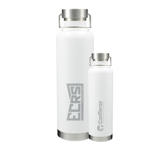 Thor Copper Vacuum Insulated White Bottle 32oz-ECRS Engraved