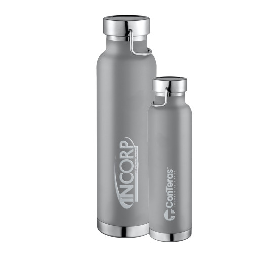 Thor Copper Vacuum Insulated Grey Bottle 22oz-Incorp Engraved
