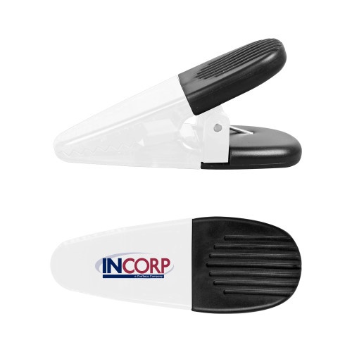 White Crocodile Clip/Magnet-Incorp