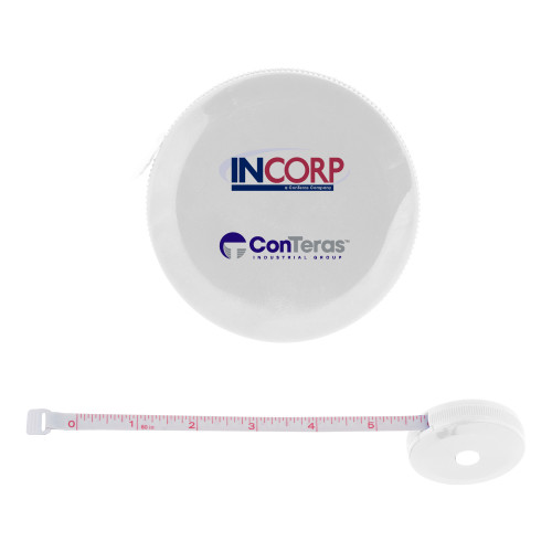 White Round Cloth 60 Inch Tape Measure-Incorp ConTeras Cobrand