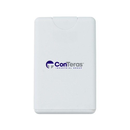 White .66 oz Card Shape Hand Sanitizer-ConTeras Industrial Group