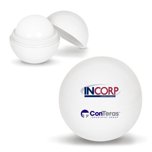 White Lip Moisturizer Ball-Incorp ConTeras Cobrand
