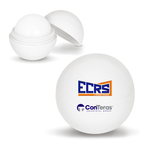 White Lip Moisturizer Ball-ECRS ConTeras Cobrand