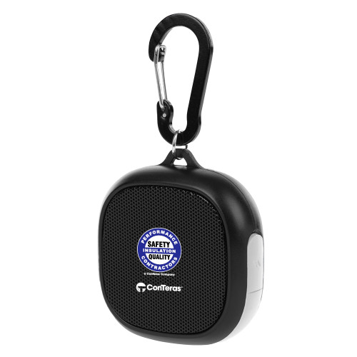 Black/White Waterproof Speaker w/ Carabiner-Performance Insulation Contractors ConTeras CoBrand