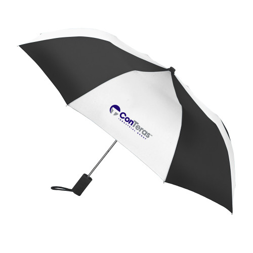 42 Inch Slim Stick Black/White Umbrella-ConTeras Industrial Group