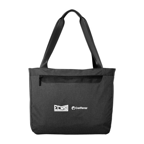 Executive Graphite Heather Laptop Tote-ECRS ConTeras CoBrand