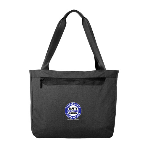 Executive Graphite Heather Laptop Tote-Performance Insulation Contractors