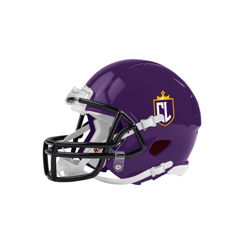  Riddell Replica Purple Mini Helmet - CL Shield Mark