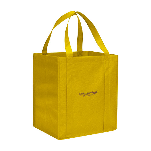  Non Woven Gold Grocery Tote - Cal Lutheran Institutional