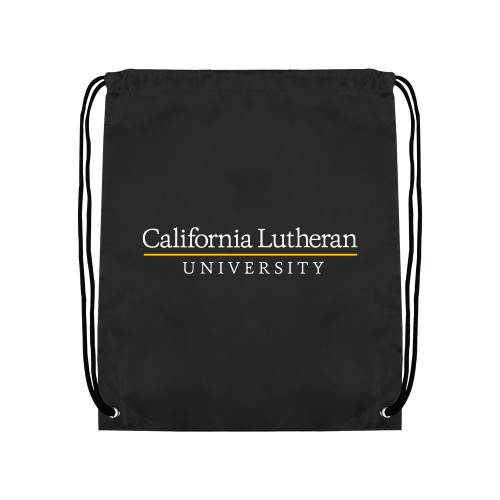  Black Drawstring Backpack - Cal Lutheran Institutional