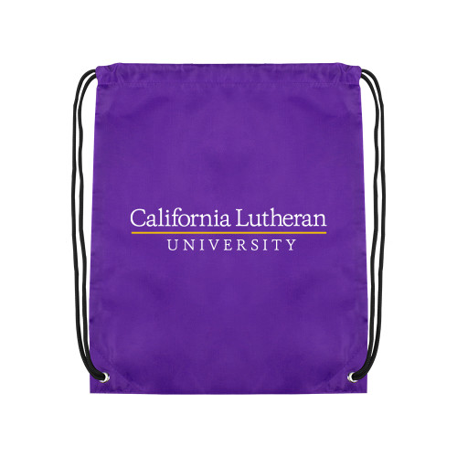  Purple Drawstring Backpack - Cal Lutheran Institutional