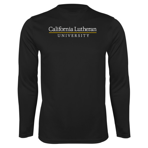  Black Performance Long Sleeve Shirt - Cal Lutheran Institutional