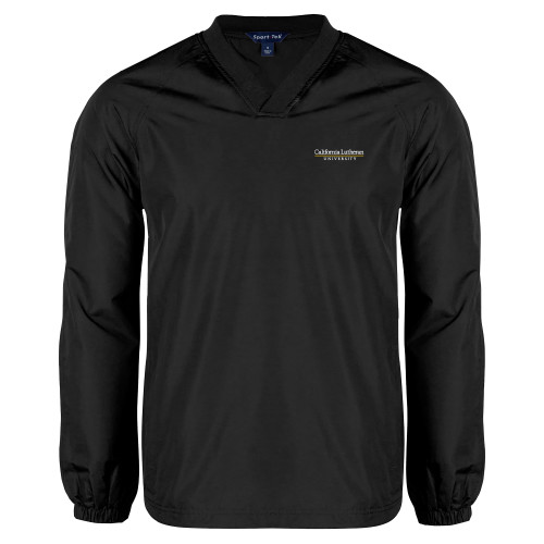  Black V Neck Raglan Windshirt - Cal Lutheran Institutional