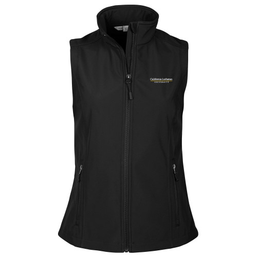  Womens Black Core Softshell Vest - Cal Lutheran Institutional