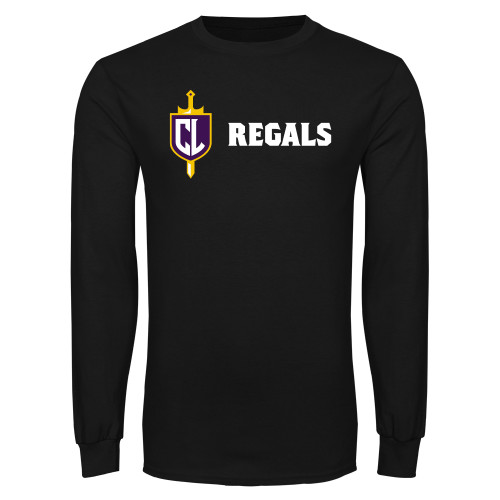  Black Long Sleeve T Shirt - Shield and Crown Regals
