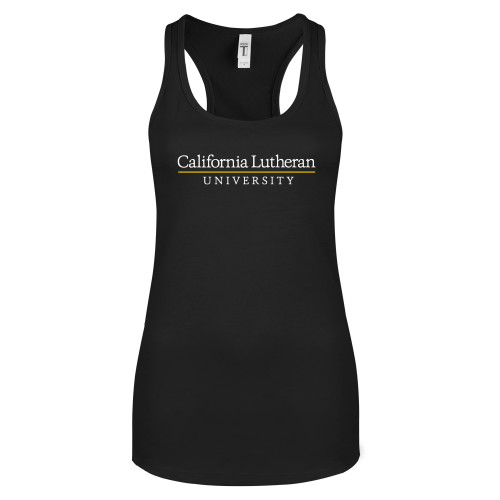  Next Level Womens Black Racerback Tank  - Cal Lutheran Institutional