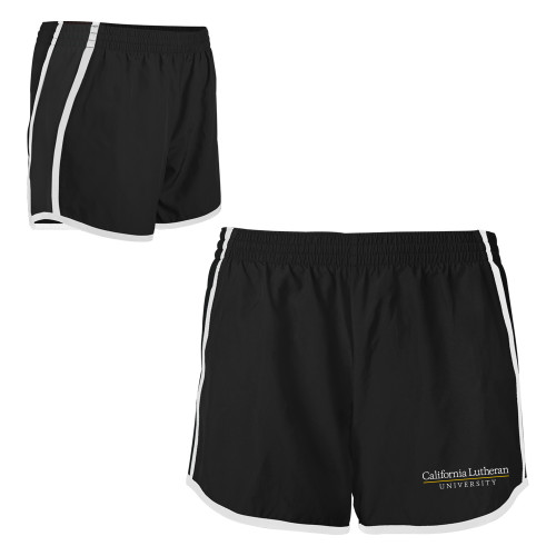  Womens Black/White Team Short - Cal Lutheran Institutional