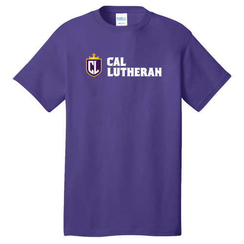  Extended Purple T Shirt - Cal Lutheran Shield