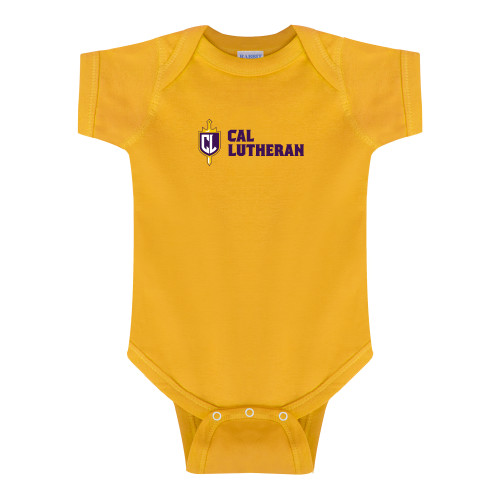  Gold Infant Onesie - Sword and Shield Cal Lutheran