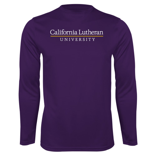  Purple Performance Long Sleeve Shirt - Cal Lutheran Institutional
