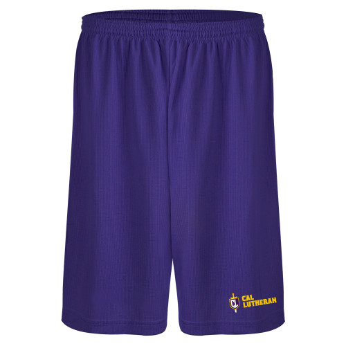  Purple Performance Classic 9 Inch Short - Sword and Shield Cal Lutheran