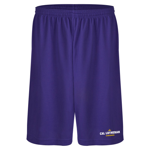  Purple Performance Classic 9 Inch Short - Crown Kingsmen Lockup