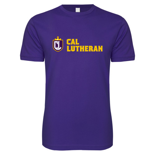  Next Level Purple SoftStyle T Shirt - Shield and Crown Cal Lutheran