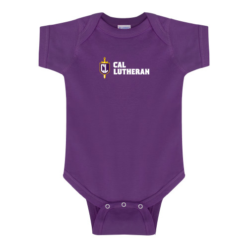  Purple Infant Onesie - Sword and Shield Cal Lutheran